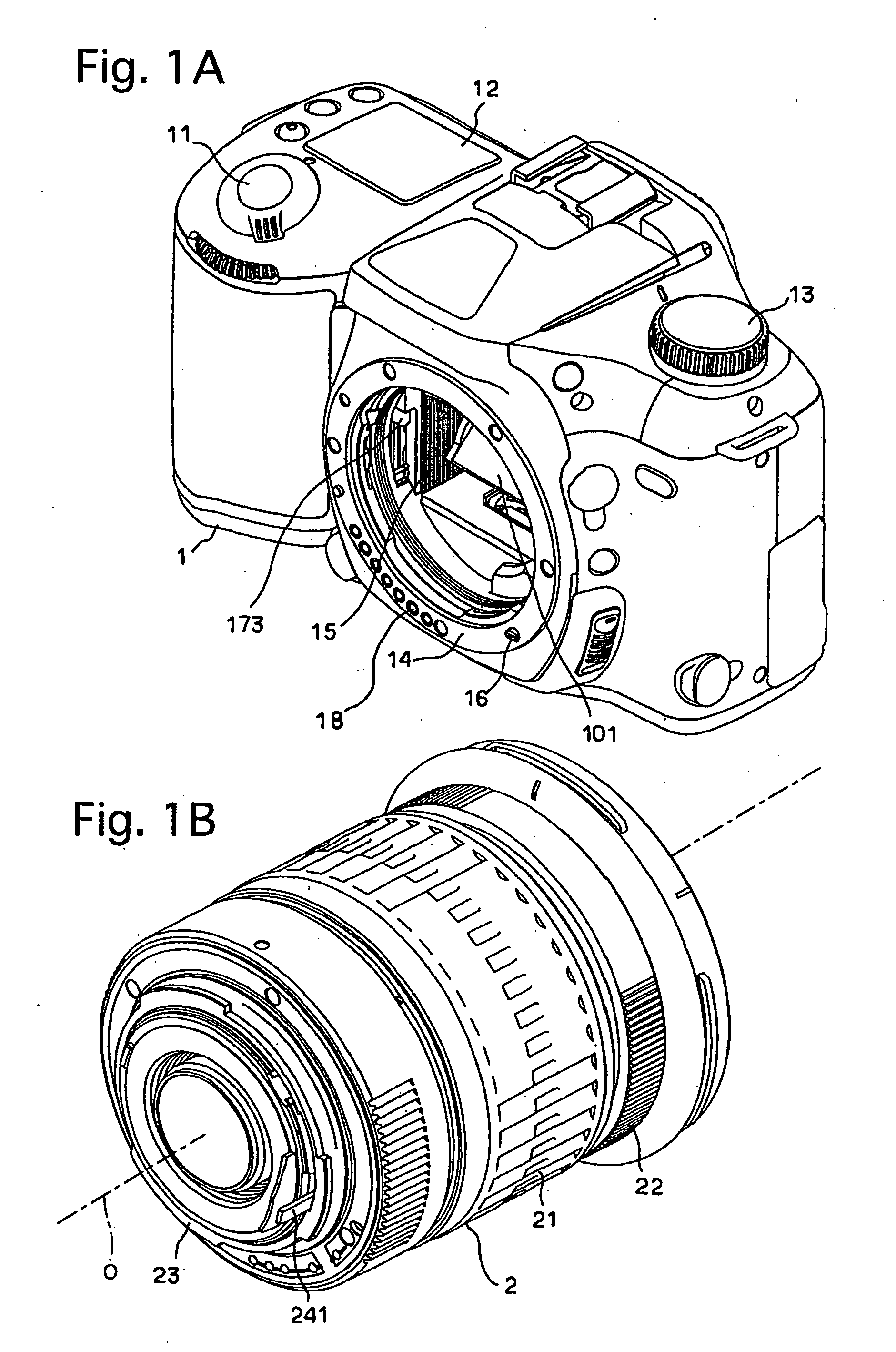 Diaphragm driving device of a camera system using an interchangeable lens