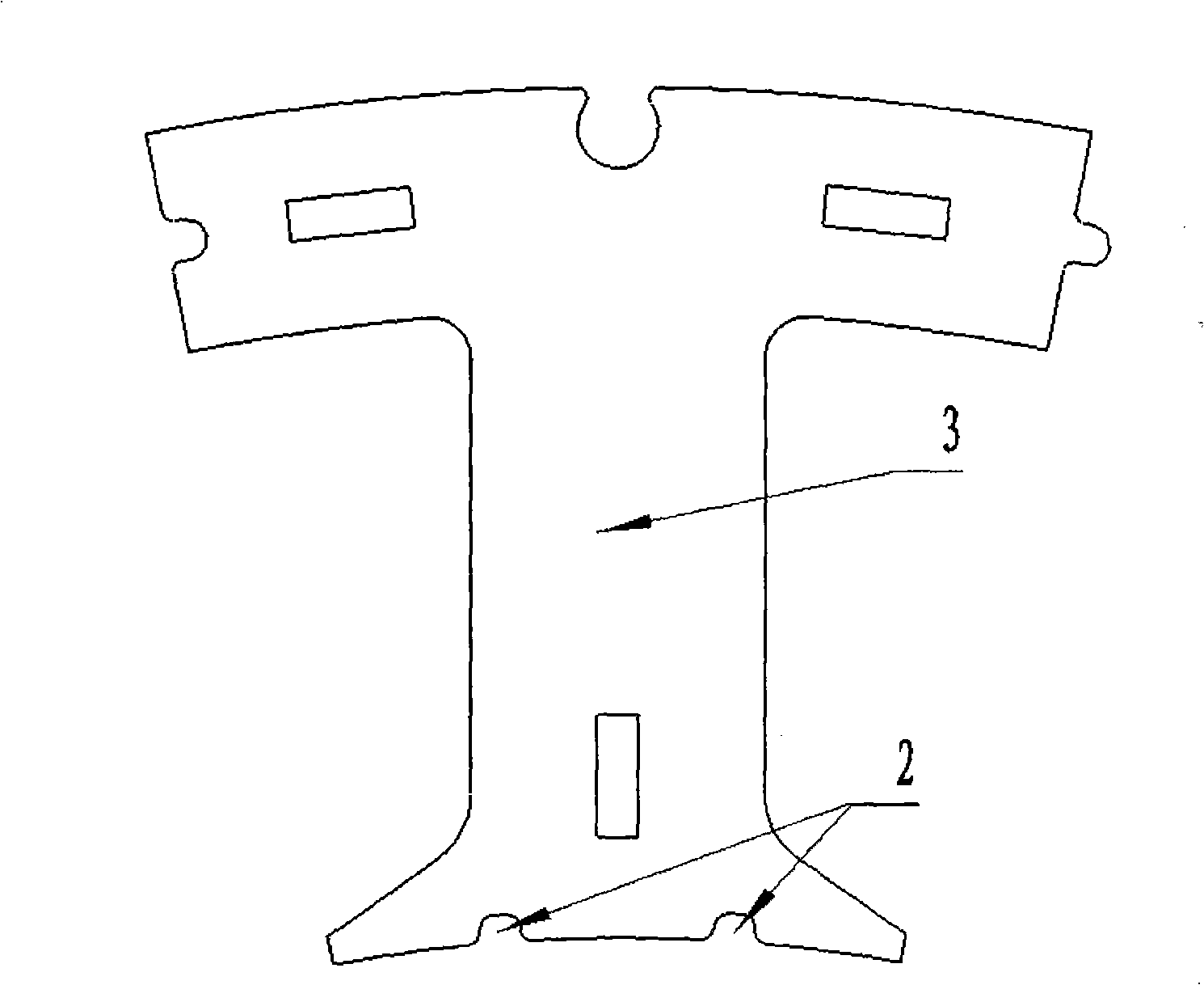 Low-noise stator core stamping sheet