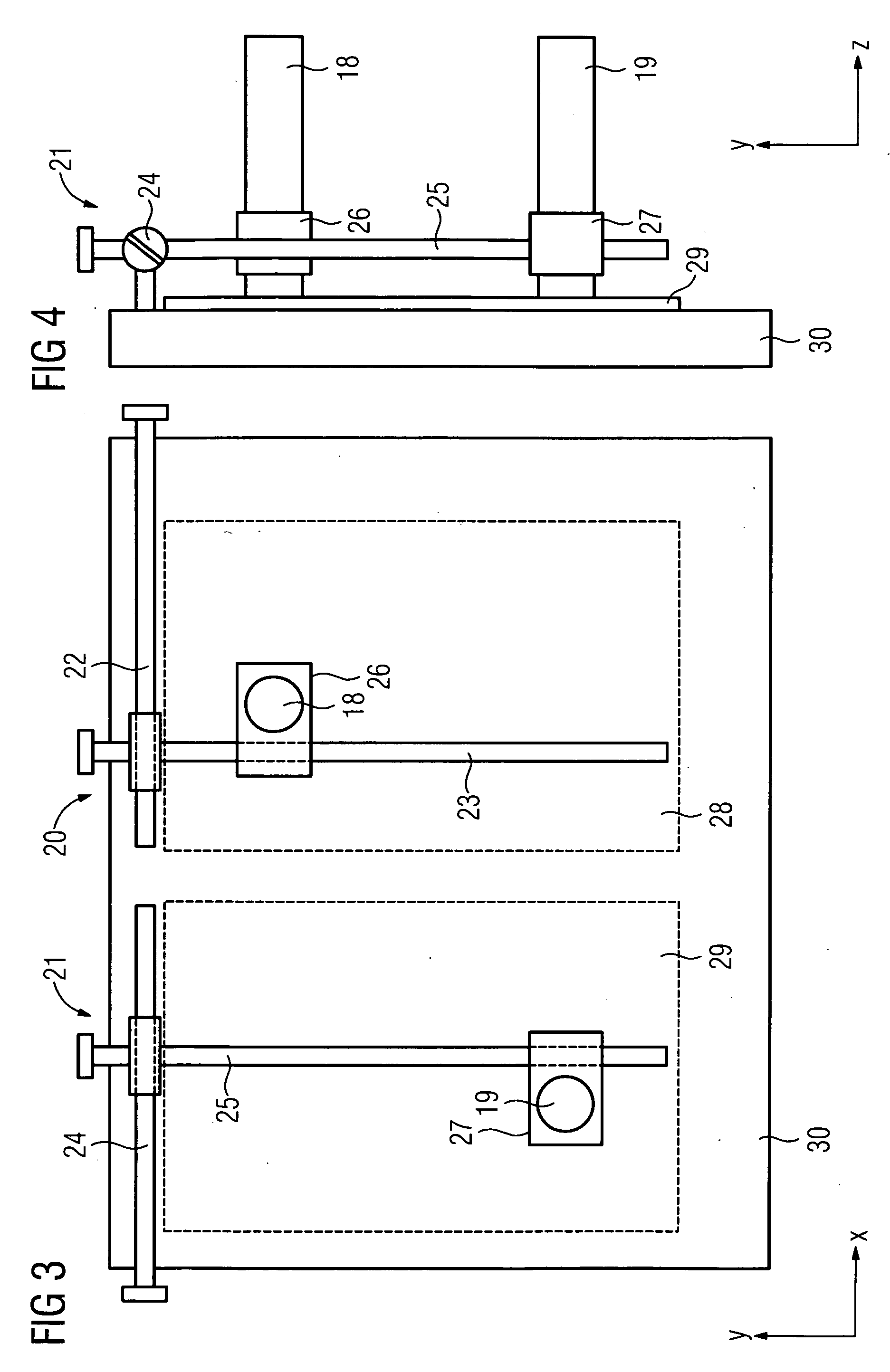 Charging device for a hearing apparatus with a moveable charging contact and associated hearing device system