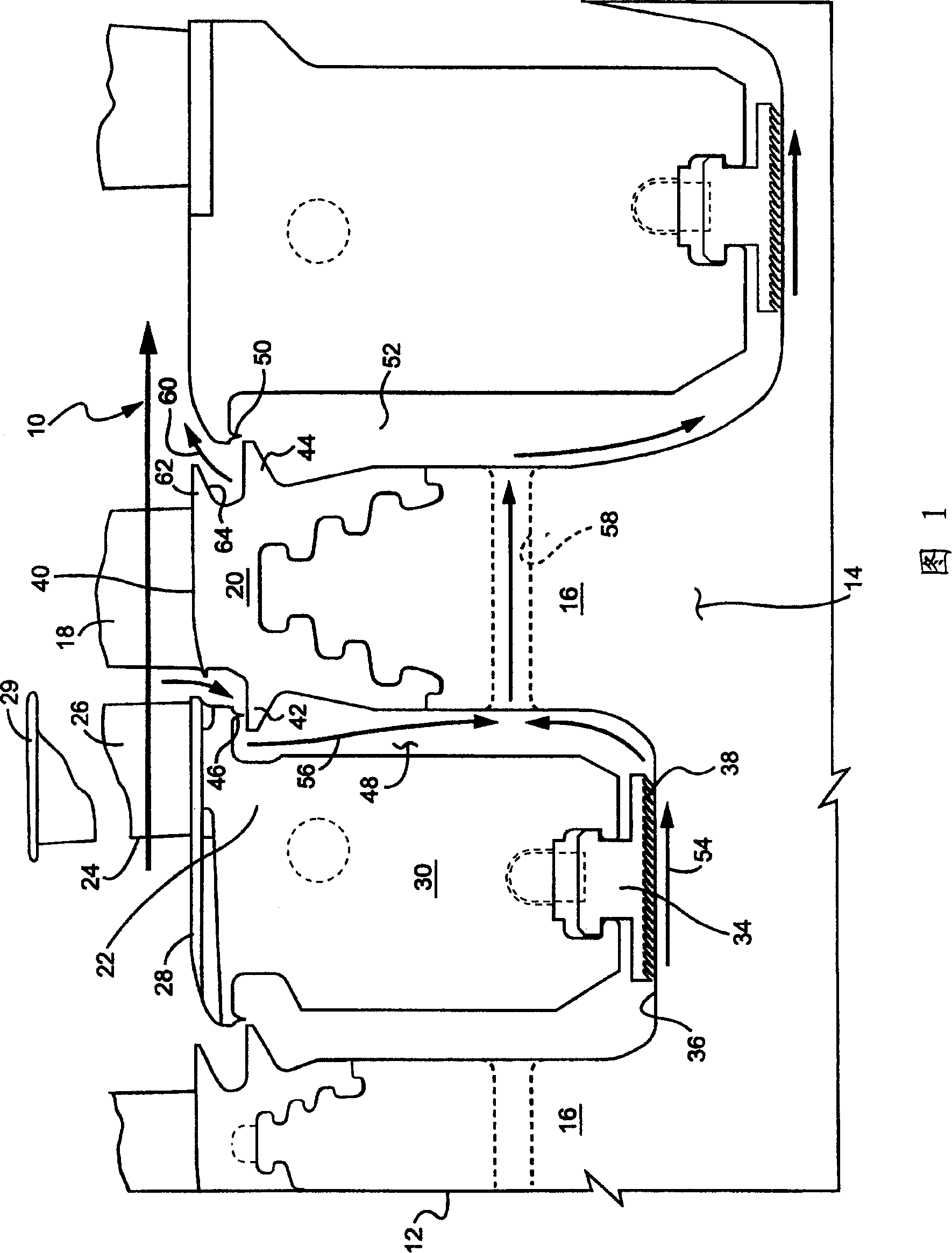 Flow passage sealing of turbine and streamline structure thereof