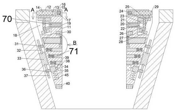 Escalator safety device with induction recognition function