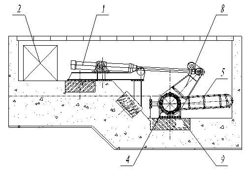 Bottom shaft driven flap gate