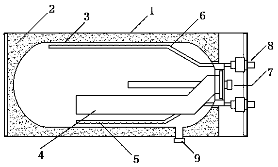 Ceiling-hidden-type electric water heater