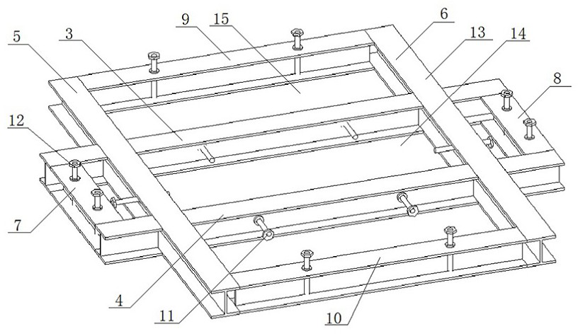 Perpendicularity adjusting device for one-pile two-column construction and using method