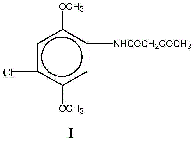 A kind of preparation method of 4-chloro-2,5-dimethoxyacetoacetanilide