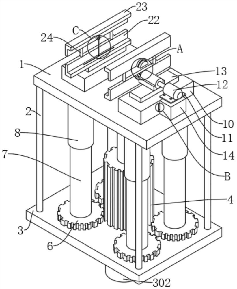 Turnover device for automobile glass production