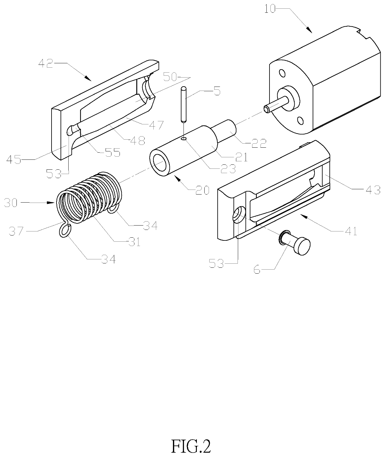 Actuator assembly for locking device