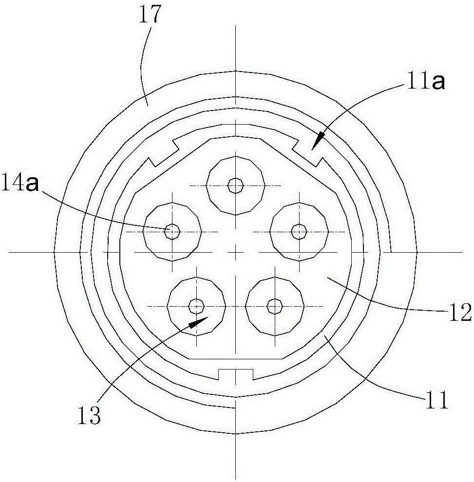 Small multi-core high-voltage connector