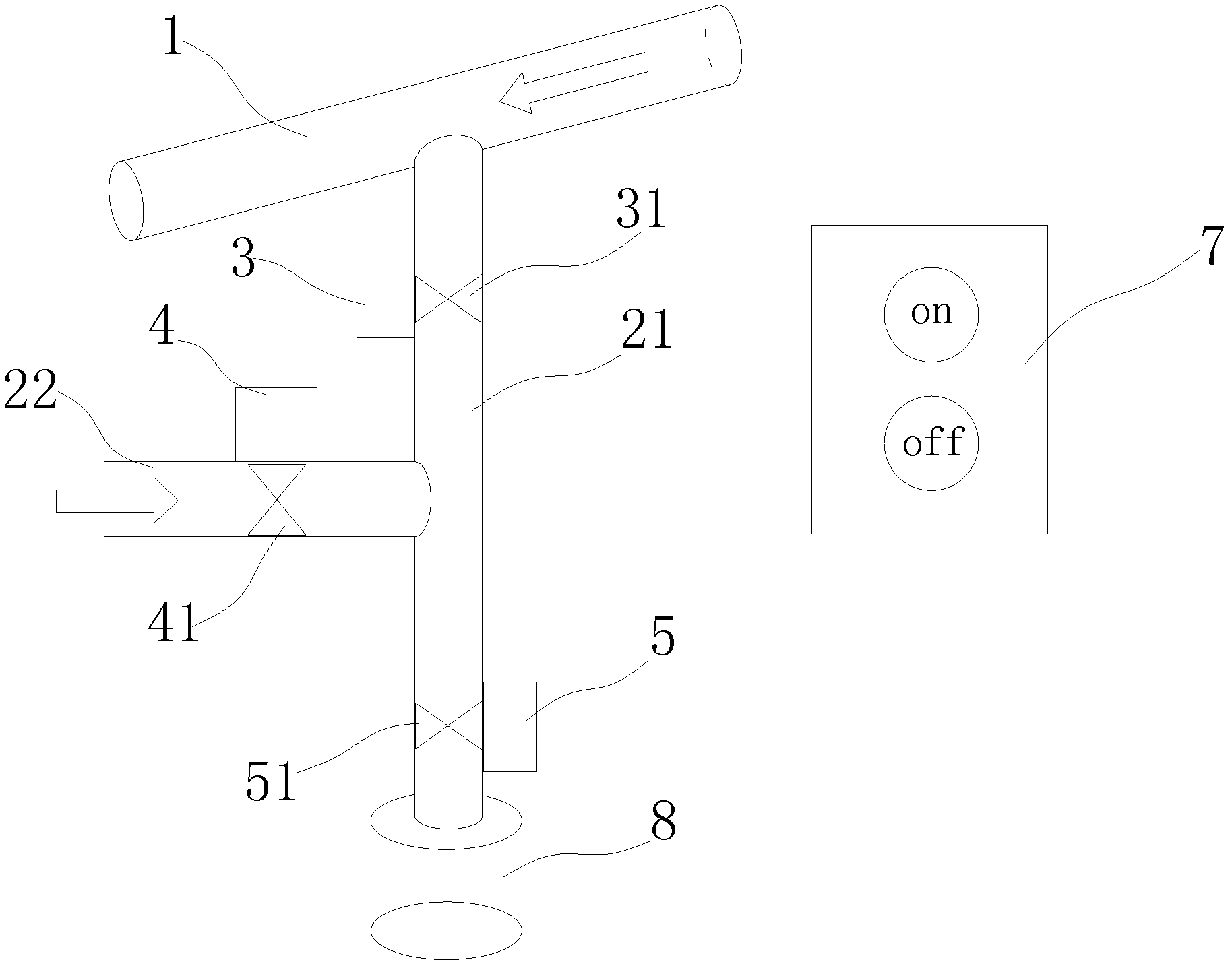 Time-sharing automatic sampling device for powder production and control method