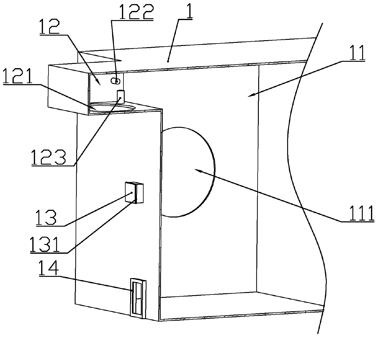 Fresh air system driven by external equipment