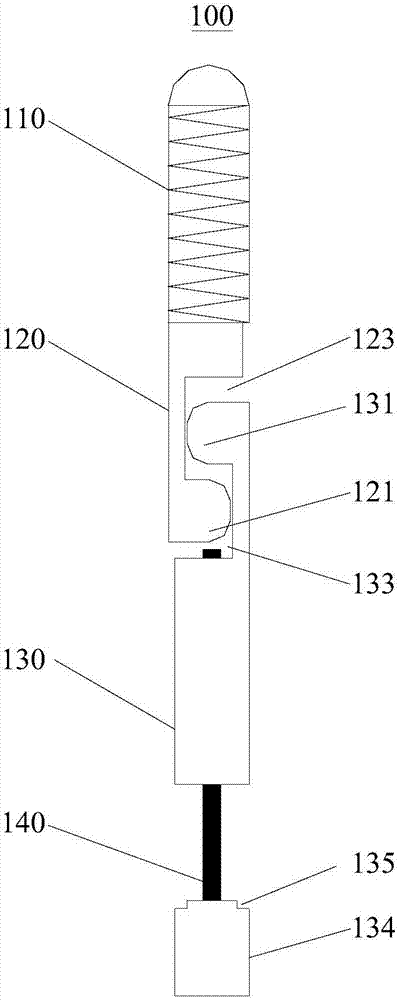 Machine detachment device and machine detachment system