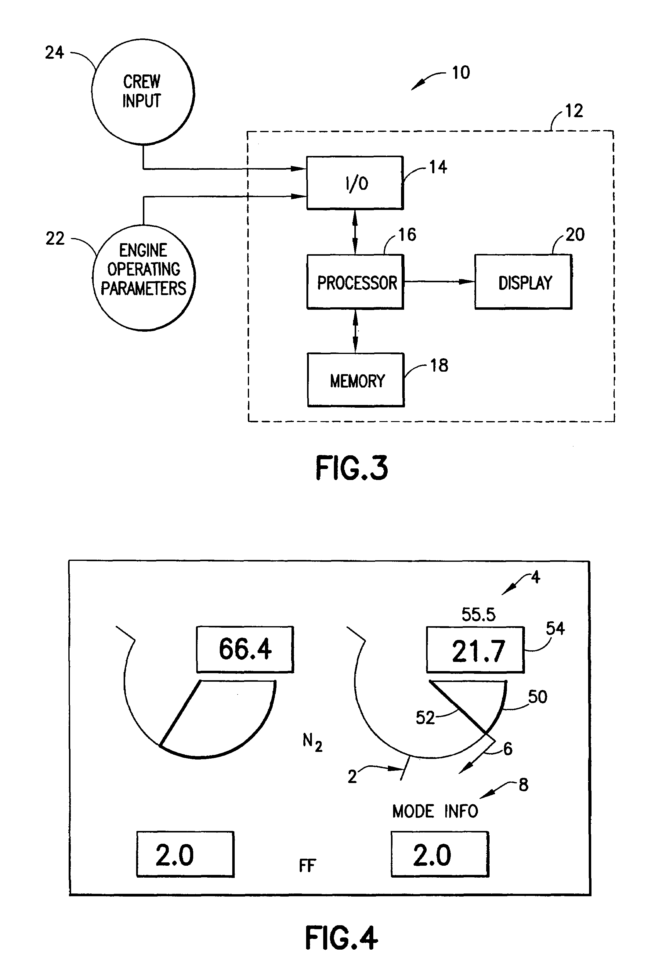 Method and apparatus for indicating operational state of aircraft engine