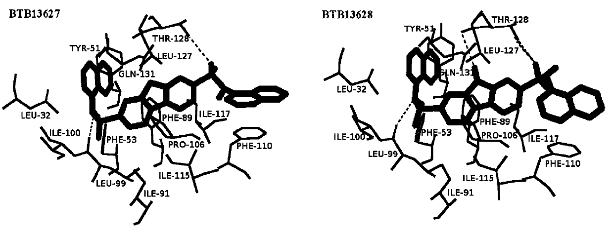 A kind of inhibitor of cotton bollworm sterol carrier protein 2 and its virtual screening method