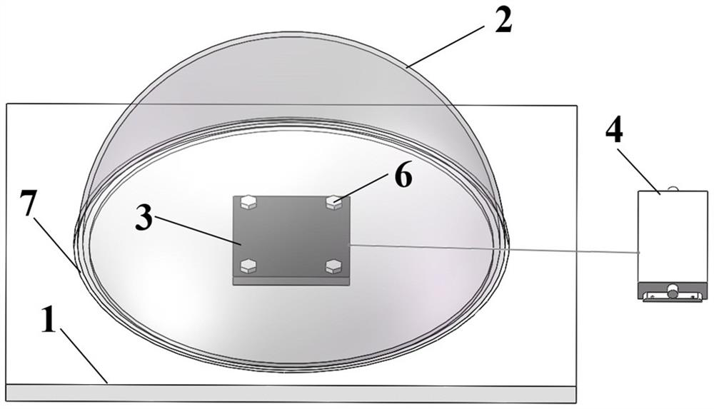 Teaching aid and method for demonstrating blackbody radiation Lambert law