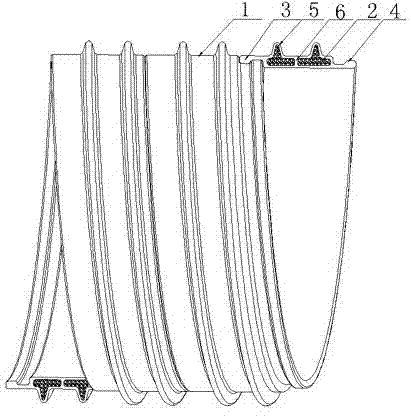 Foamed reinforced plastic winding pipe, manufacturing method of foamed reinforced plastic winding pipe and special equipment for foamed reinforced plastic winding pipe