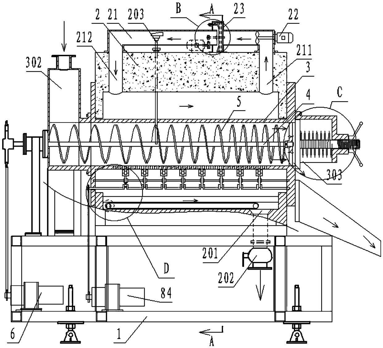 Recycling device and recycling method for a mold material for alumina brick production