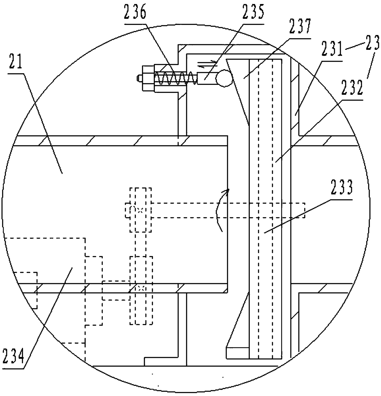 Recycling device and recycling method for a mold material for alumina brick production