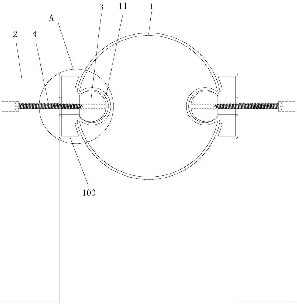 Lamp post system adopting groove mounting structure