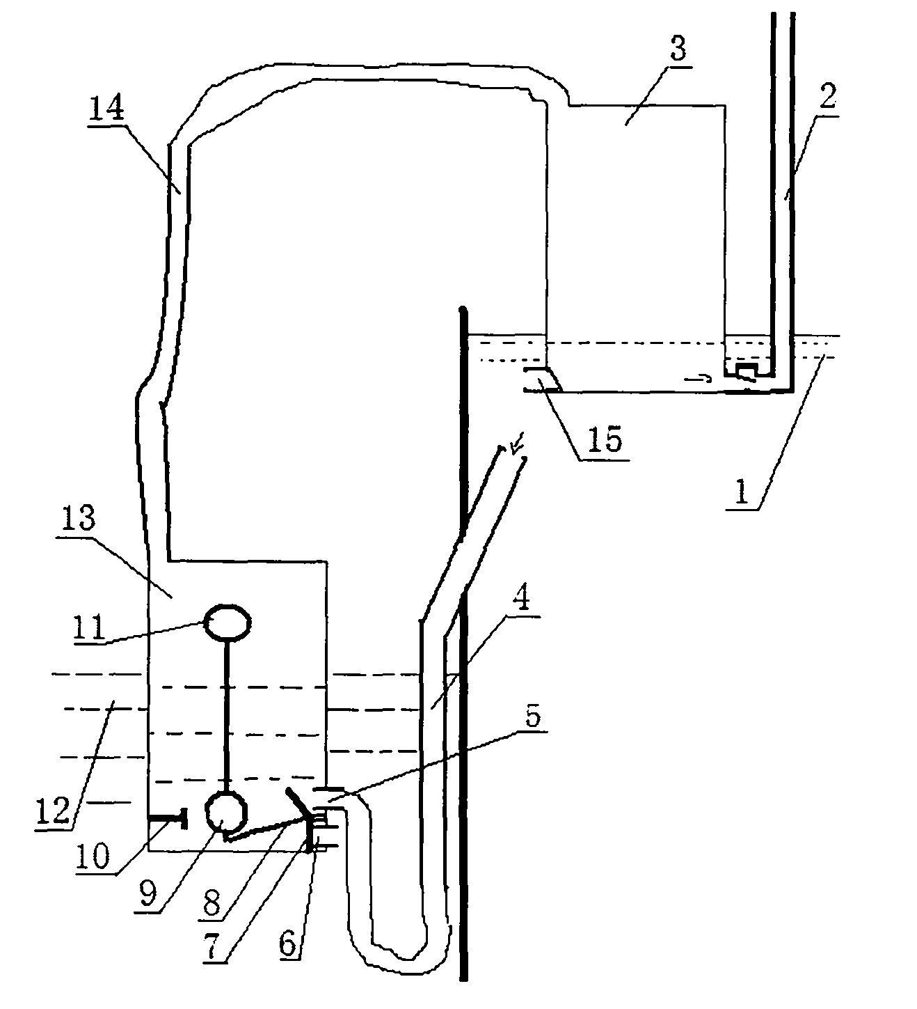 Method for lifting fluid and device