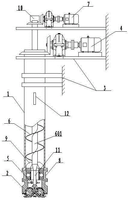 A drilling rig for mining shale gas