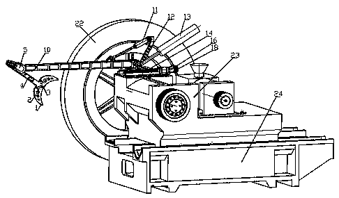 Crankshaft follow-up grinding online measuring instrument