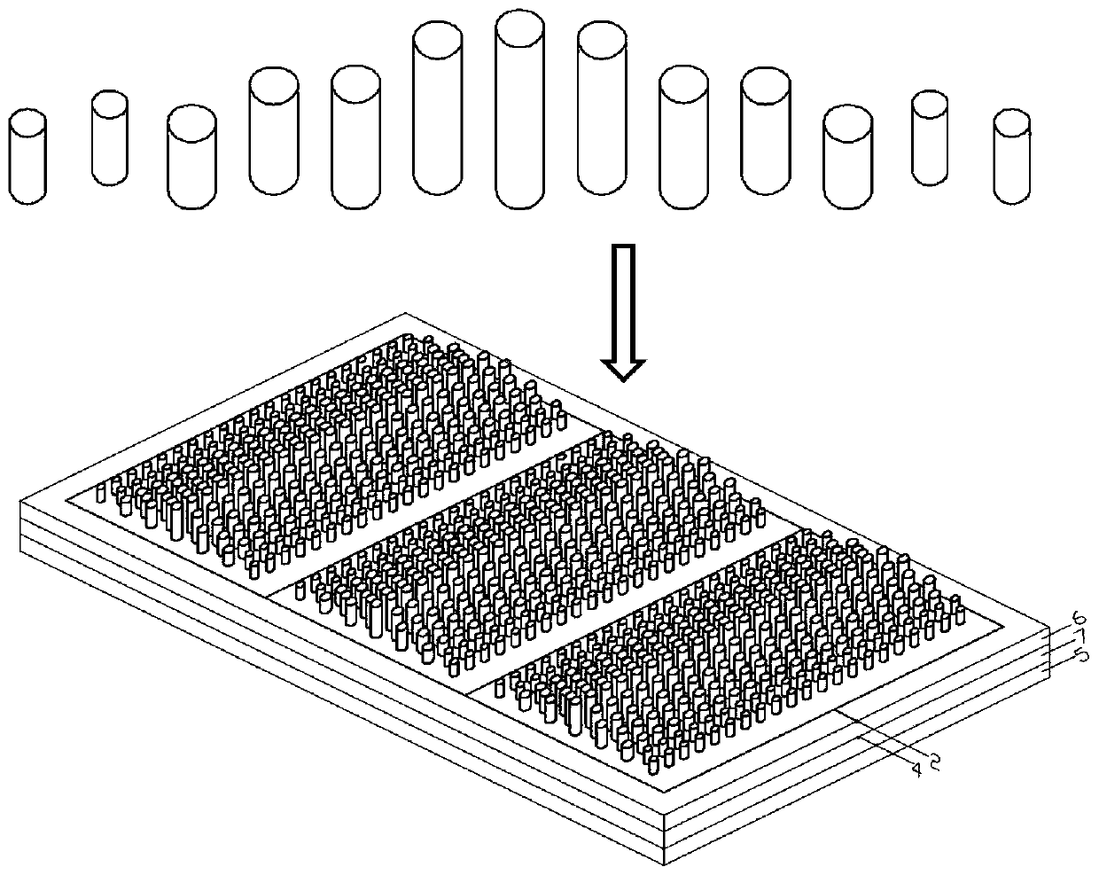 A three-dimensional silicon-based micro-nano photonic crystal solar cell