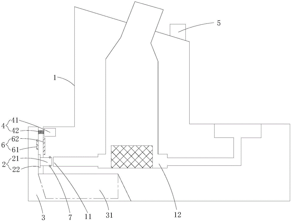 Water drainage structure of garment steamer and garment steamer