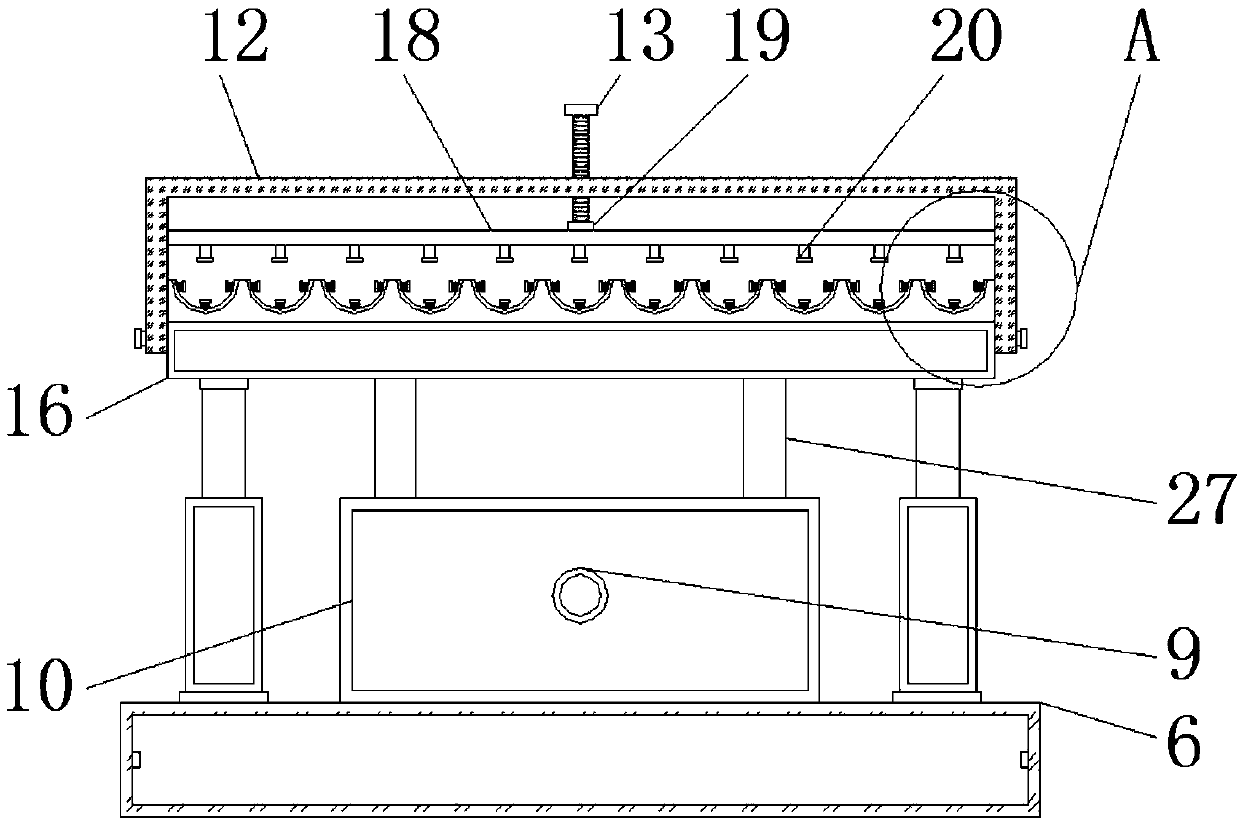 Polishing device for production and machining of brake camshaft