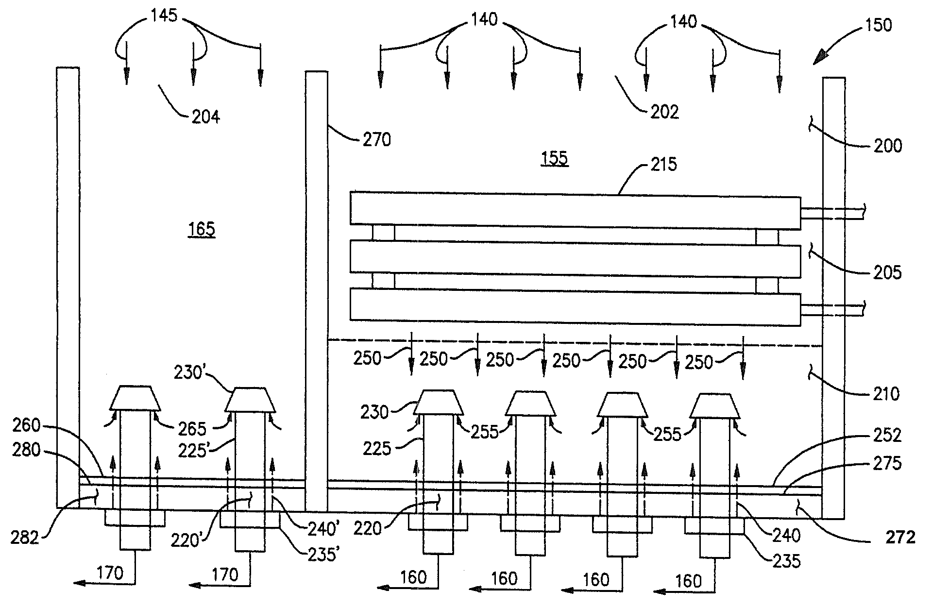 Moving bed heat exchanger for circulating fluidized bed boiler