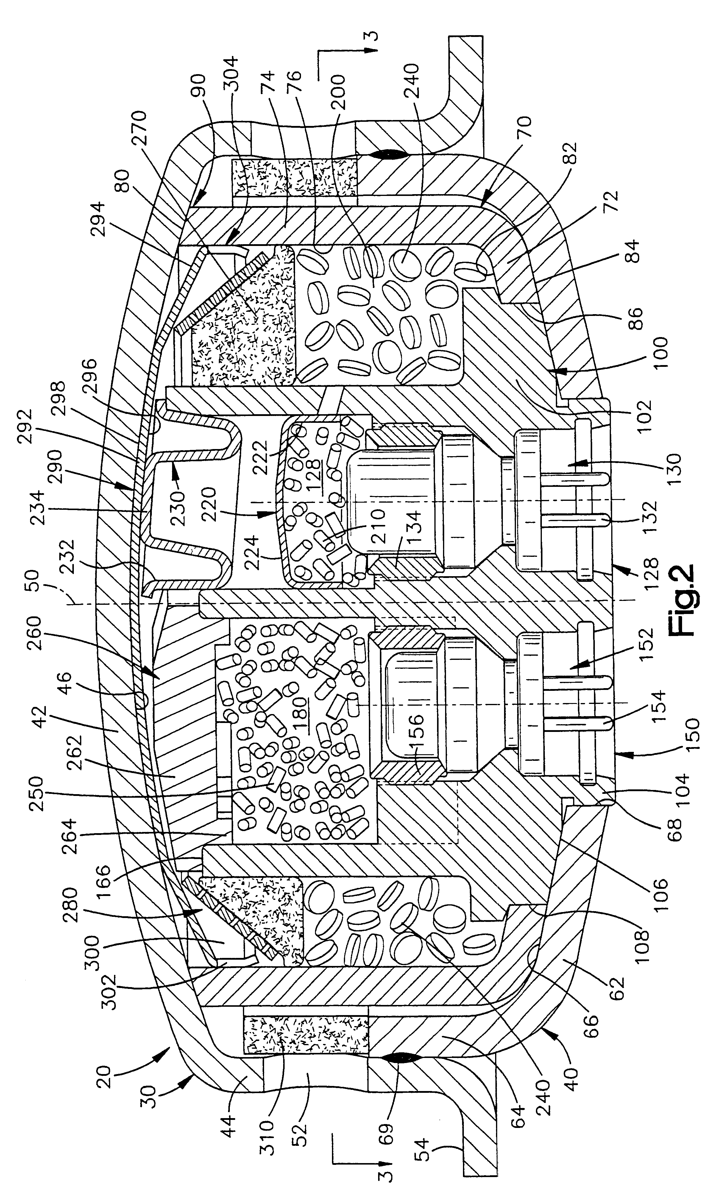 Dual stage air bag inflator