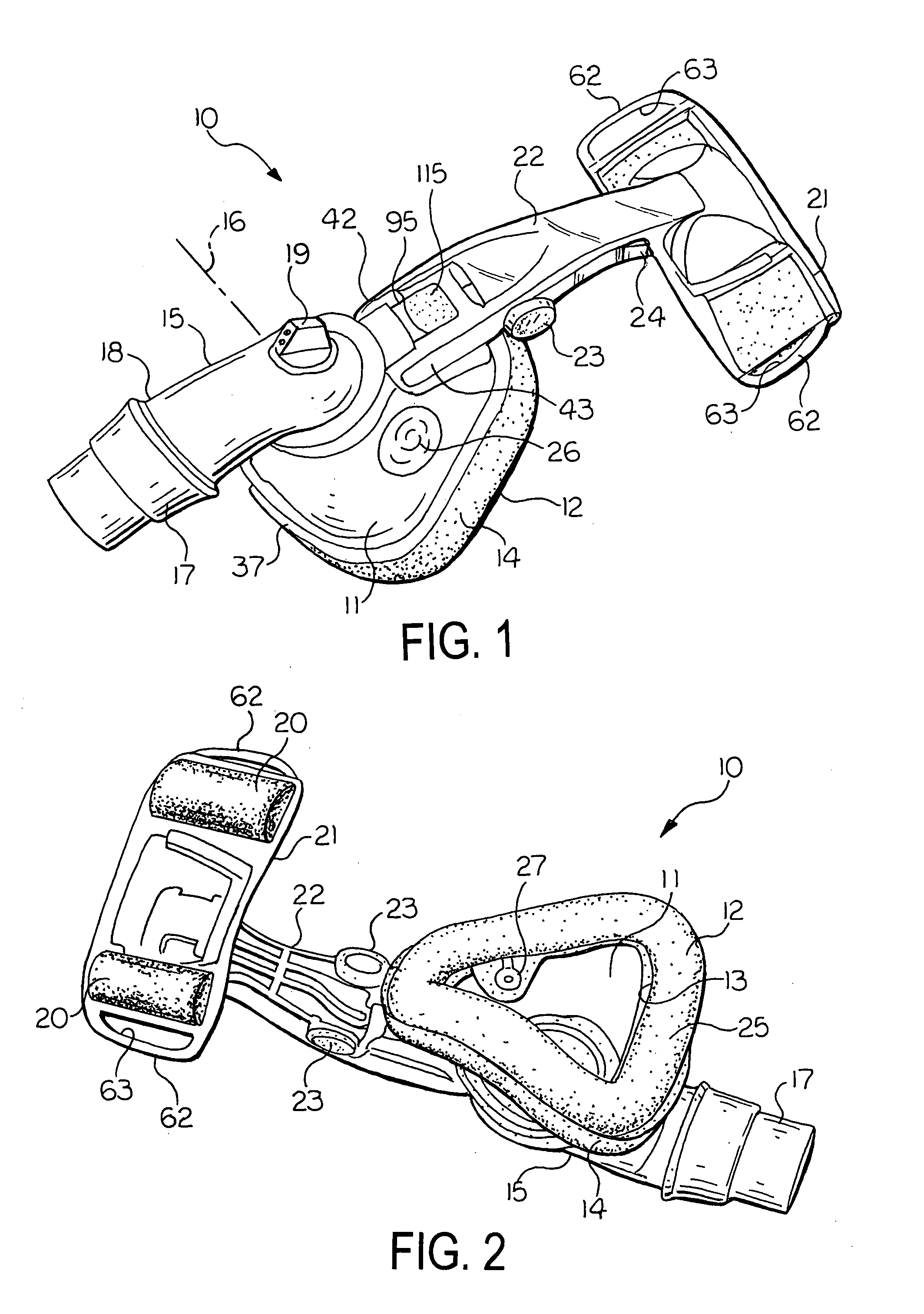 Method for securing a nasal mask