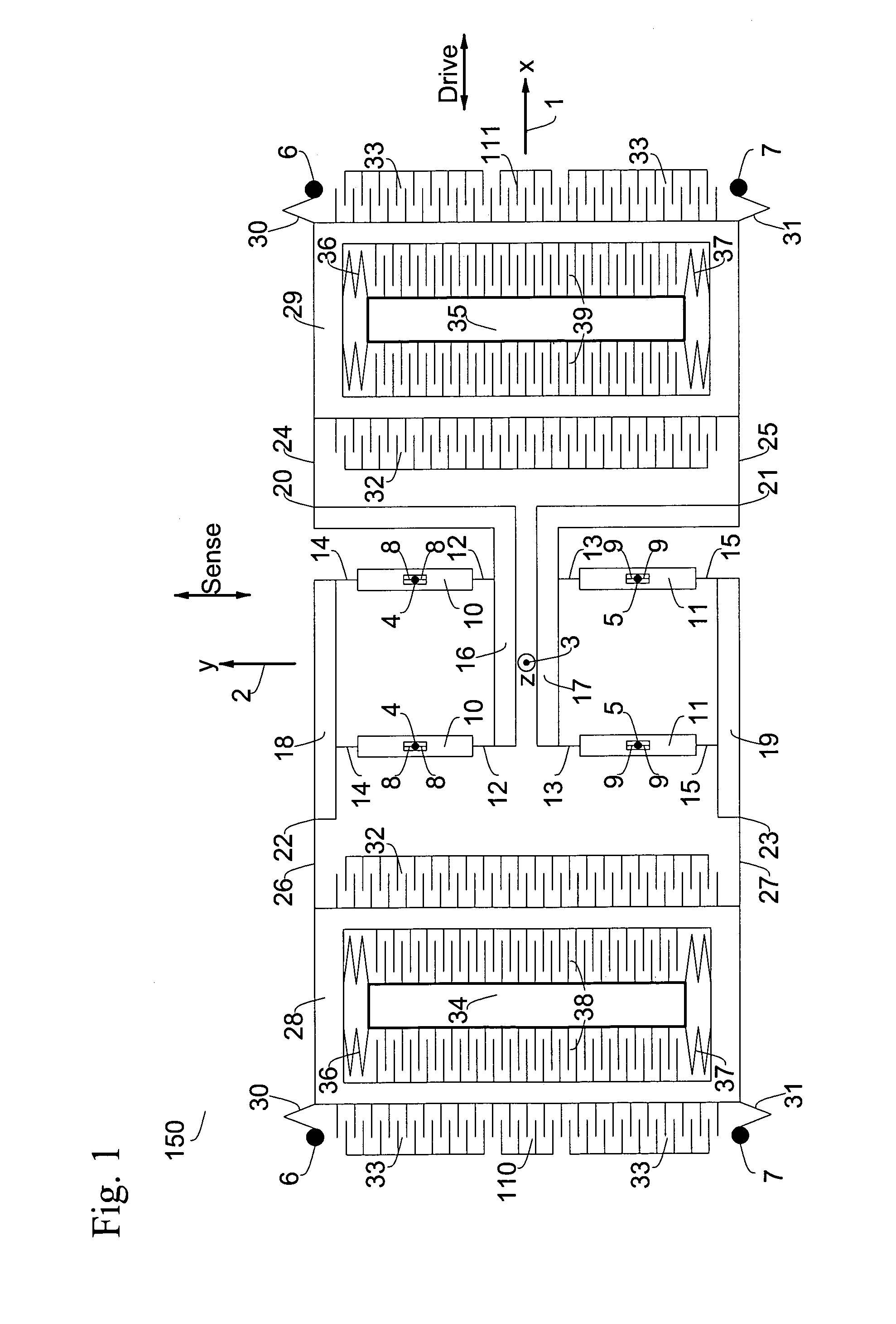 Z-axis angular rate sensor