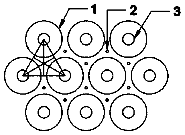 Unit module based on honeycomb electrostatic field and electrocoagulation and dust removal device and method based on honeycomb electrostatic field