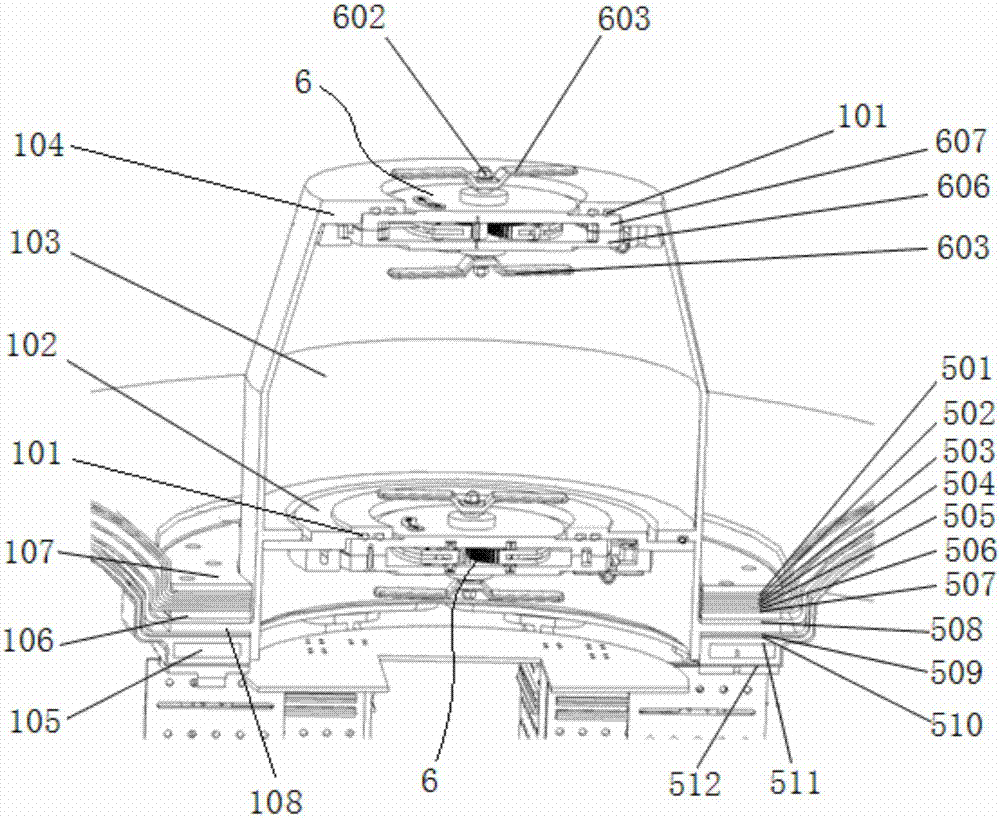 Space inflatable unfolded cabin