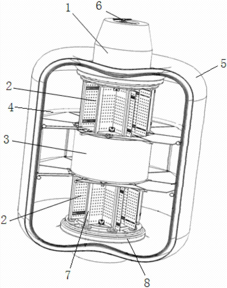 Space inflatable unfolded cabin