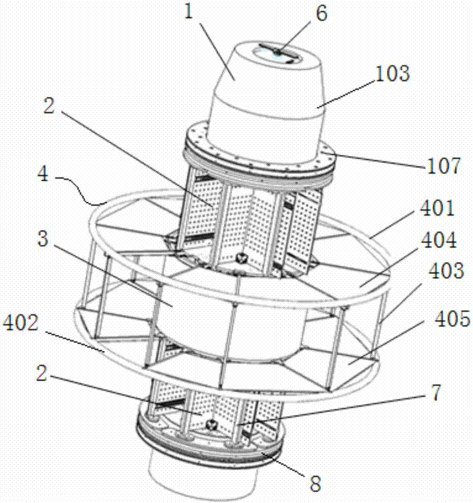 Space inflatable unfolded cabin