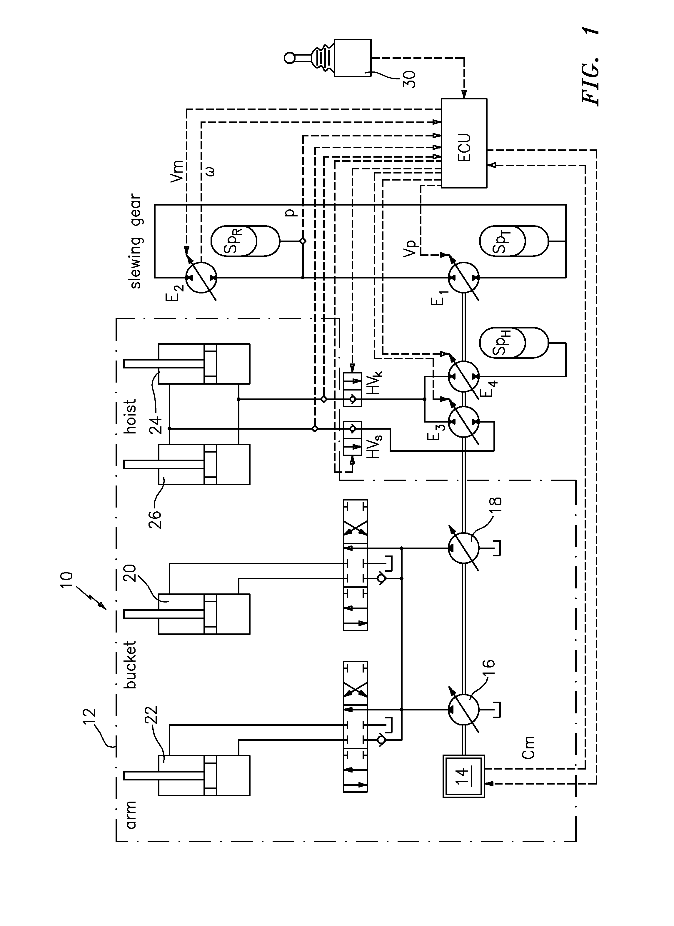 Drive for a Hydraulic Excavator