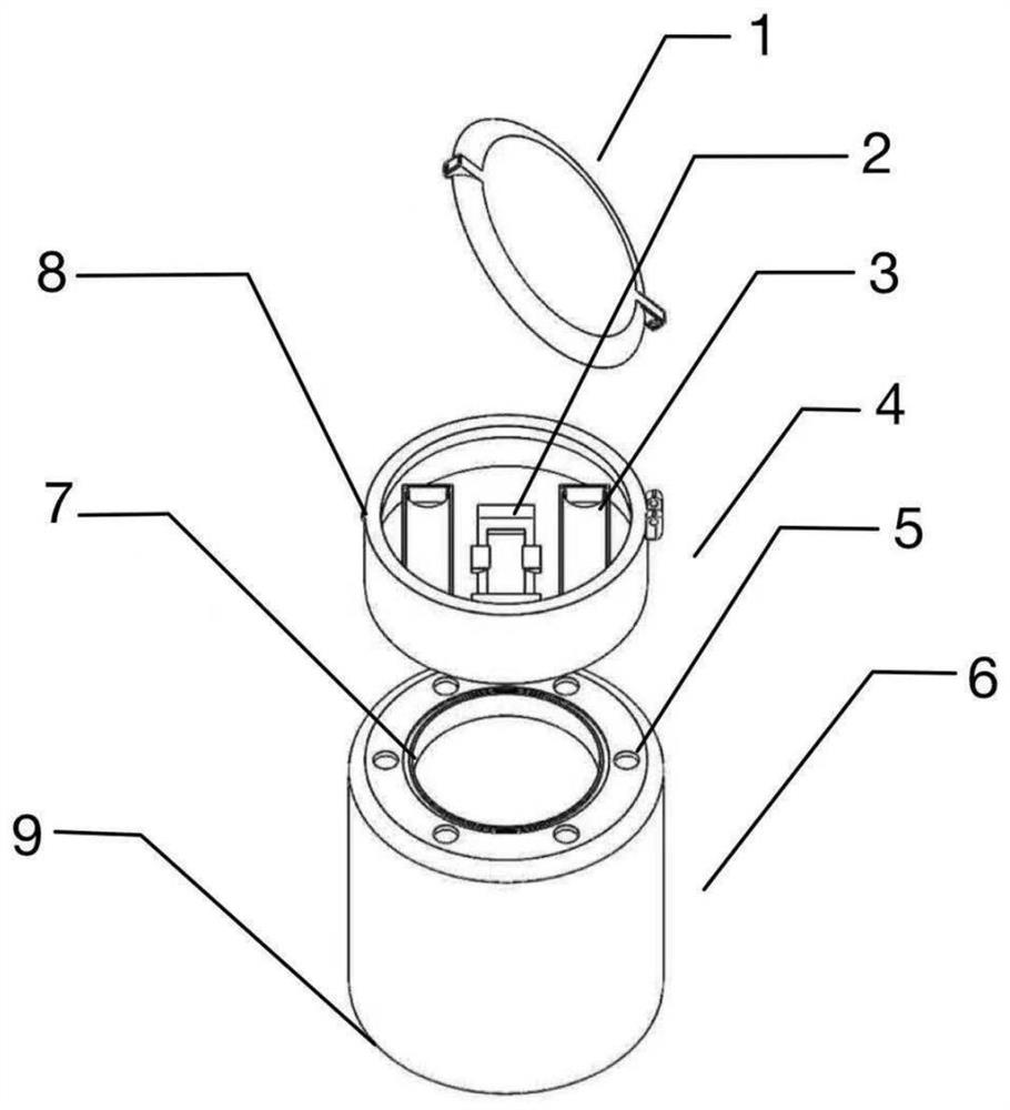 End-cloud combined cloud water meter reading system capable of being used after being buckled