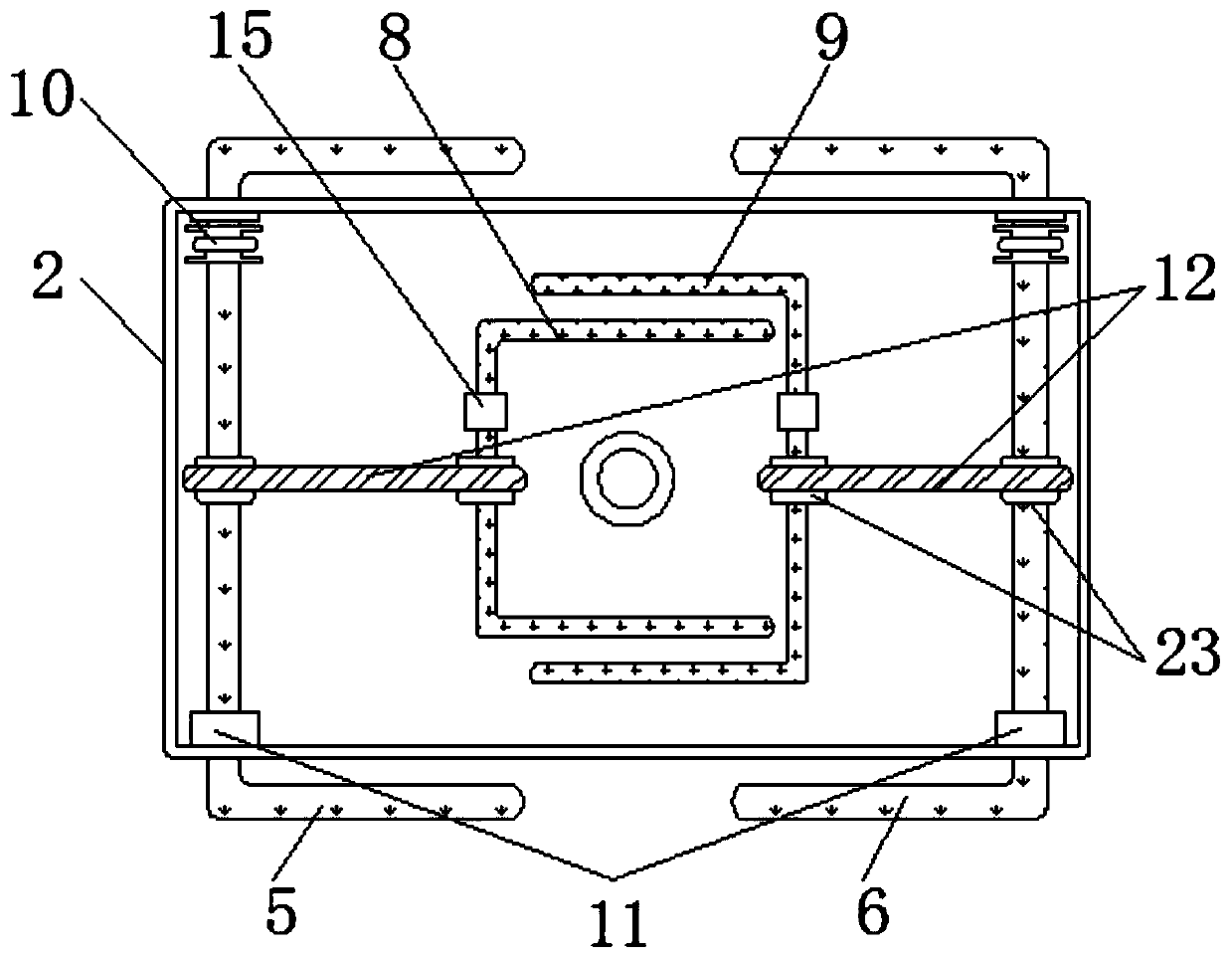 A positive pressure type explosion-proof power distribution cabinet