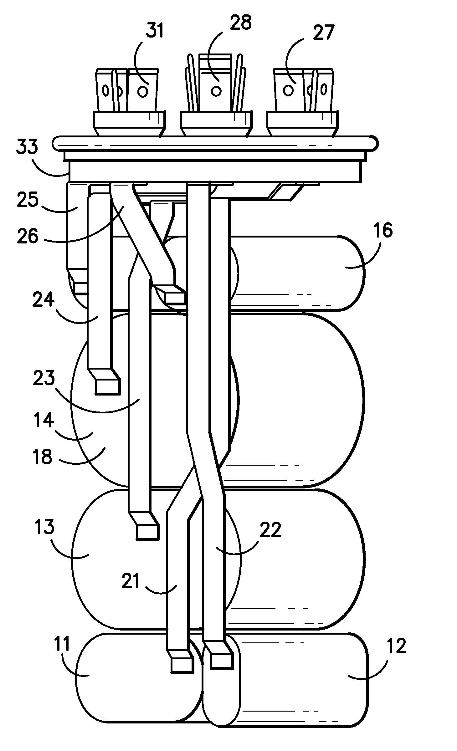 Configurable multi-capacitor assembly