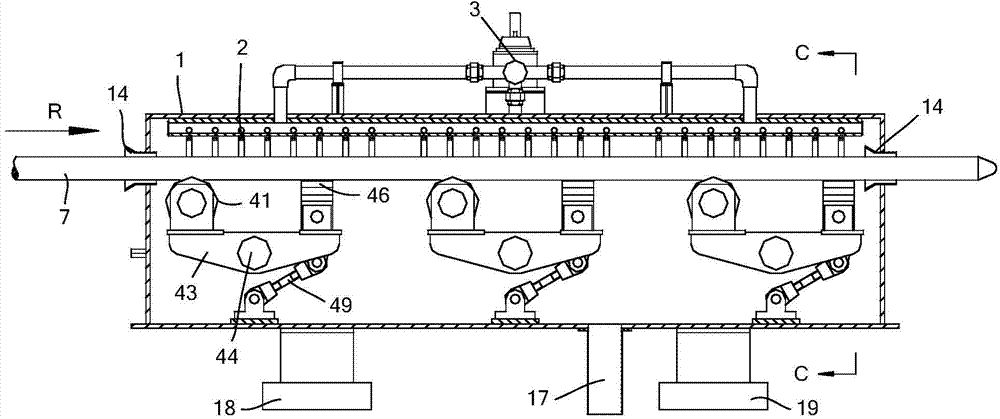 Mandrel cooling device