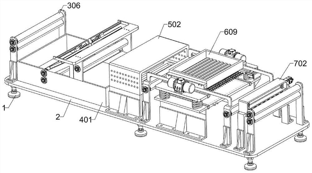 A lithium battery silicon-based thin film negative electrode preparation device