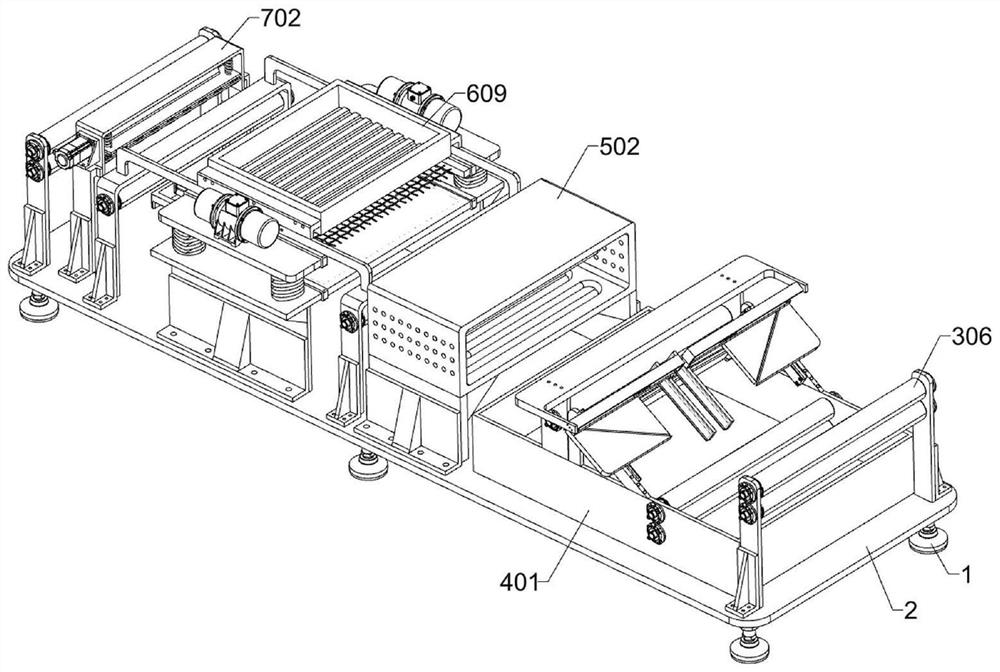 A lithium battery silicon-based thin film negative electrode preparation device