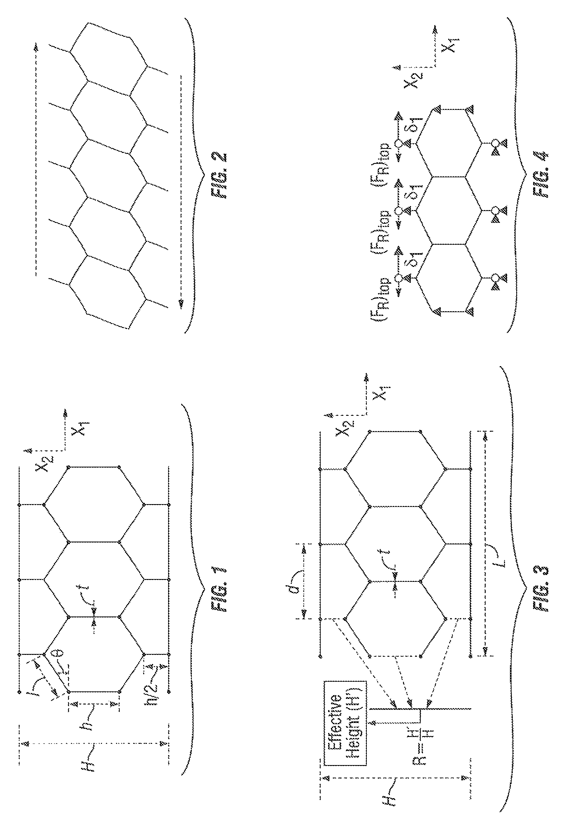 Method to design honeycombs for a shear flexible structure