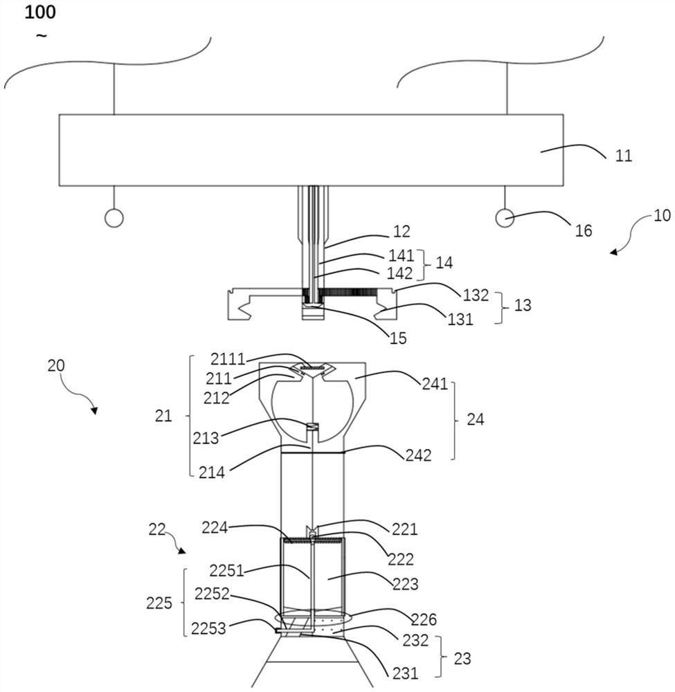 Throwing type liquid taking device based on unmanned aerial vehicle platform