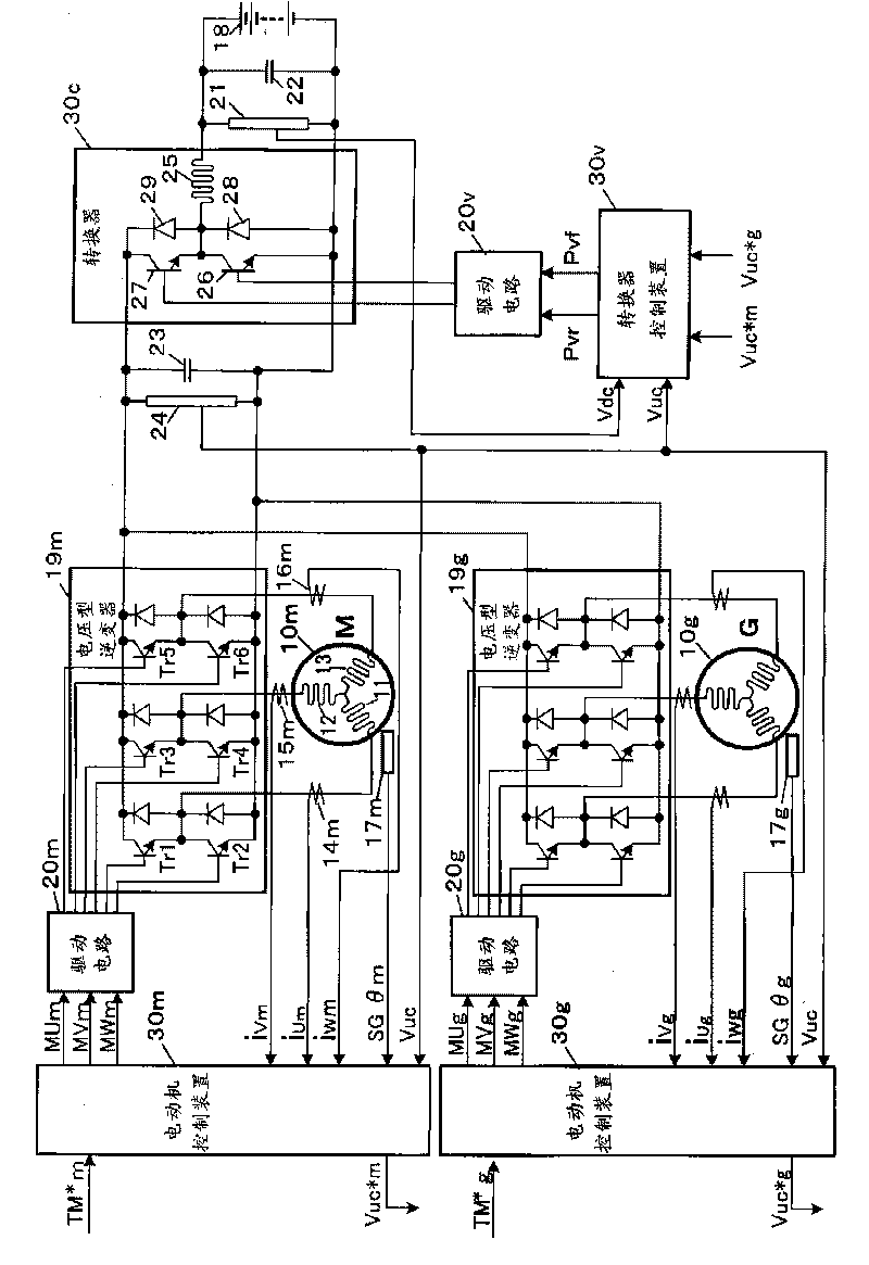 Motor control device, drive device, and hybrid drive device