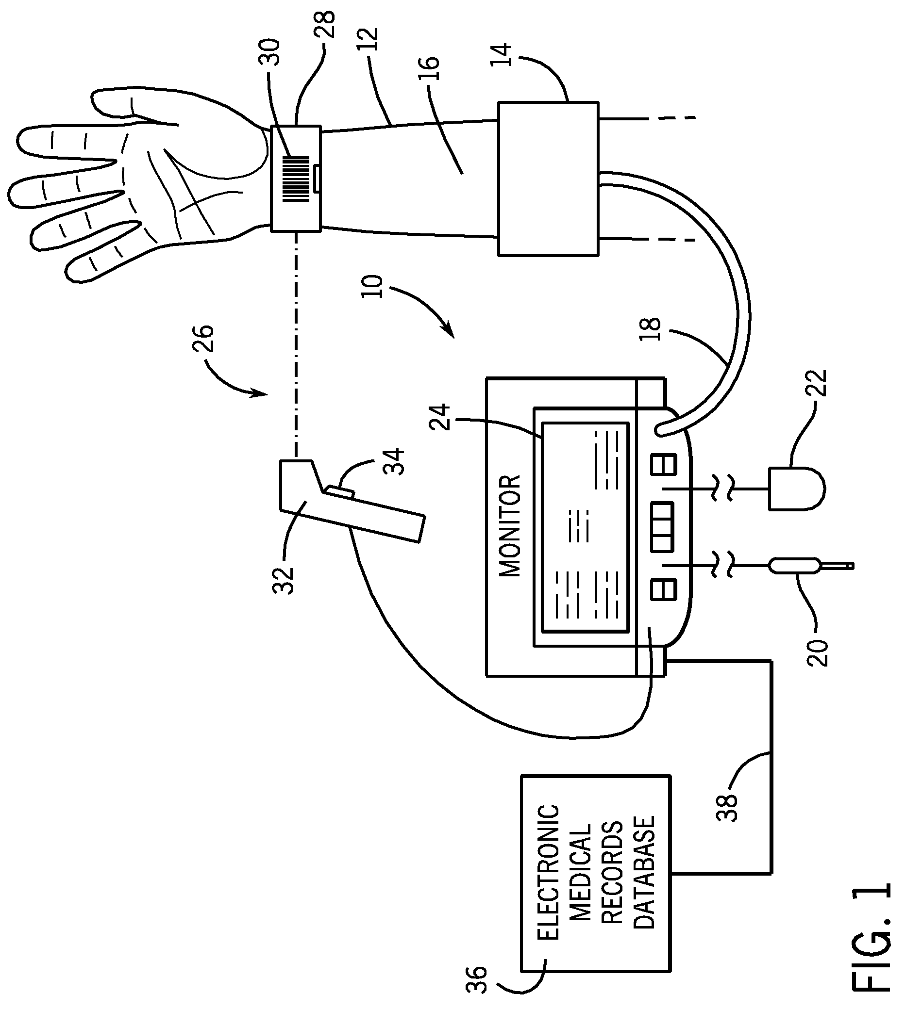 Vital sign monitor utilizing historic patient data