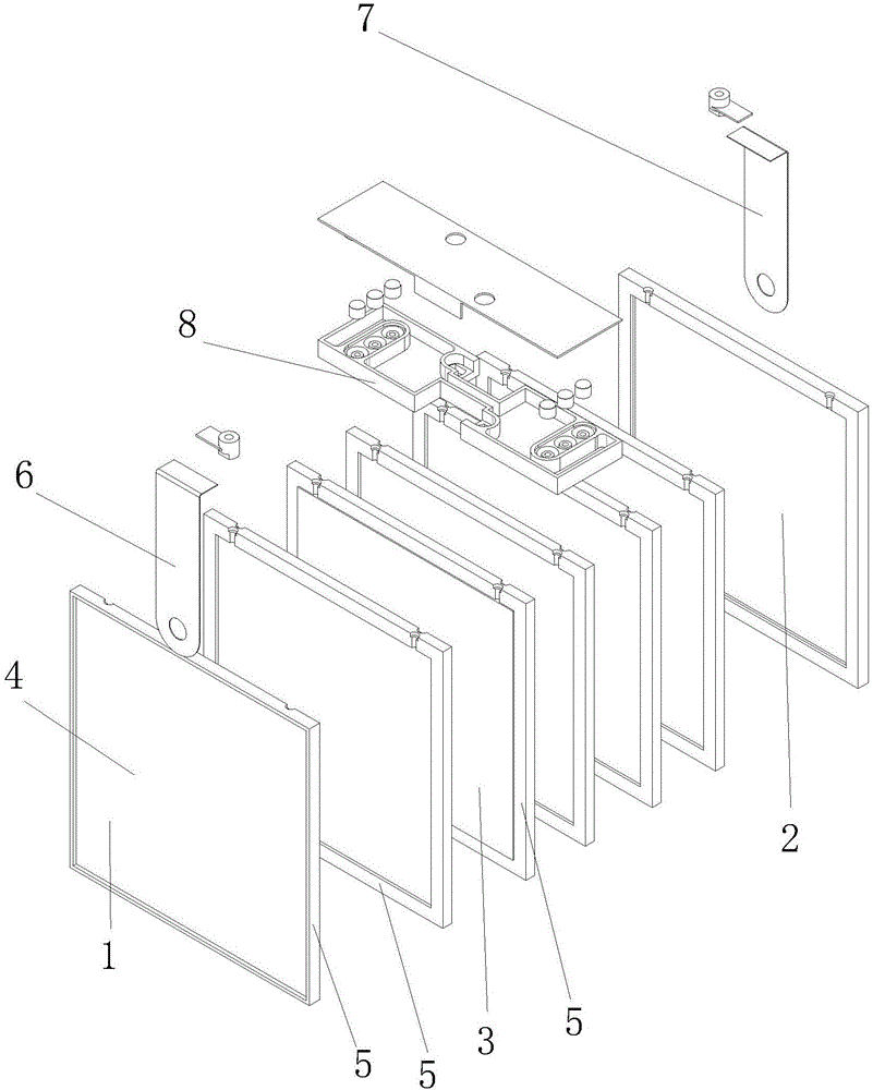 Bipolar lead-acid storage battery