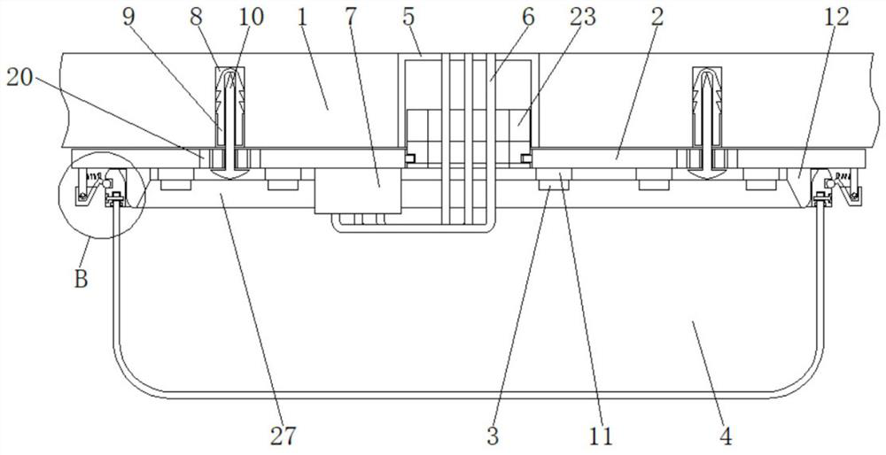 Fixed mounting structure for high-brightness white-light LED illuminating lamp