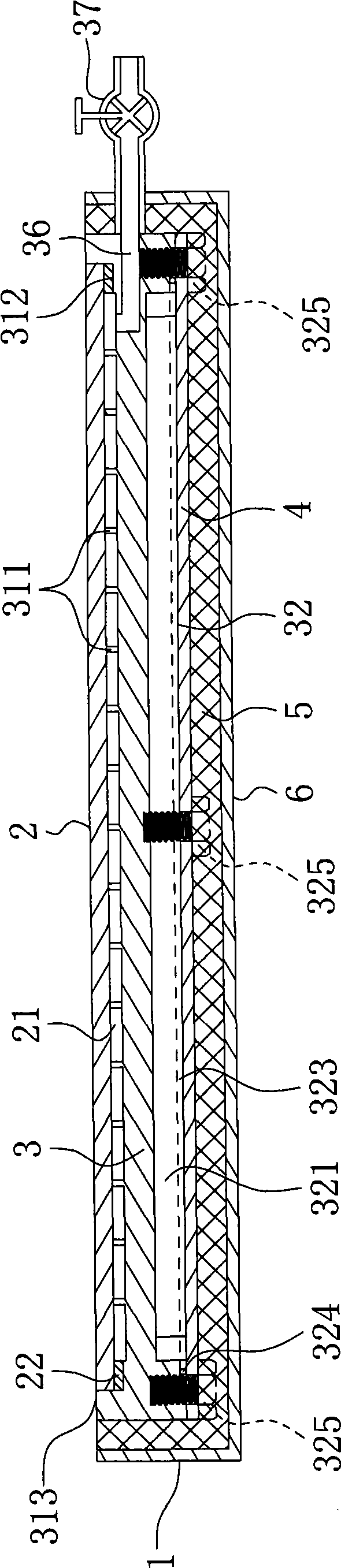 Plate type evacuated solar collector and solar energy heat collector